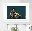 Nude II by Jacques Clement on GIANT ART - beige figurative pastel