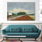 Pastel Landscape V by Jacques Clement on GIANT ART - blue landscape