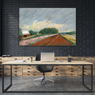 Pastel Landscape V by Jacques Clement on GIANT ART - blue landscape