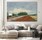 Pastel Landscape V by Jacques Clement on GIANT ART - blue landscape
