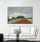 Pastel Landscape V by Jacques Clement on GIANT ART - blue landscape