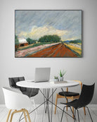 Pastel Landscape V by Jacques Clement on GIANT ART - blue landscape