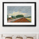 Pastel Landscape V by Jacques Clement on GIANT ART - blue landscape