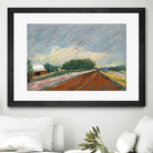 Pastel Landscape V by Jacques Clement on GIANT ART - blue landscape