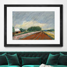 Pastel Landscape V by Jacques Clement on GIANT ART - blue landscape