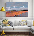 Pastel Landscape VIII by Jacques Clement on GIANT ART - green landscape