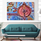 Rusty Gear by Jean-François Dupuis on GIANT ART - blue photo art