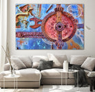 Rusty Gear by Jean-François Dupuis on GIANT ART - blue photo art
