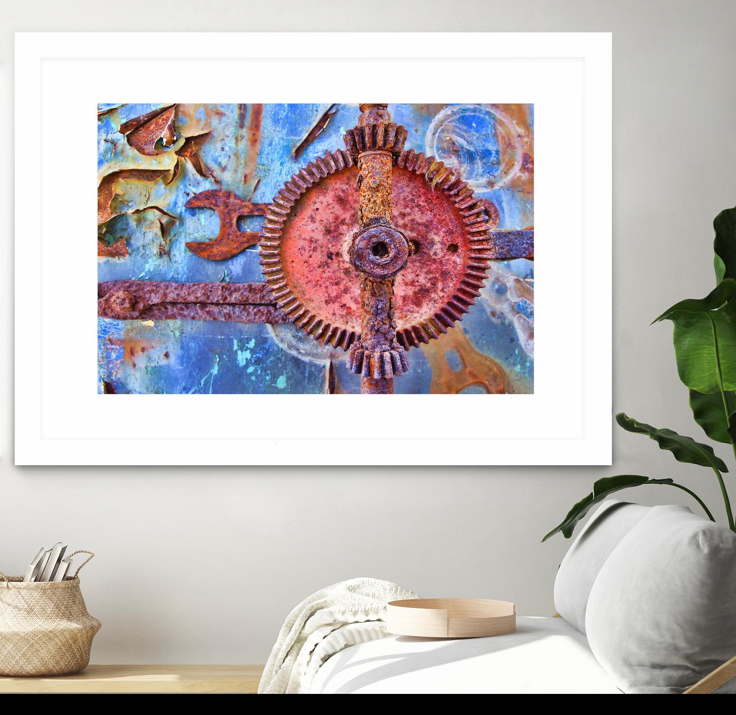 Rusty Gear by Jean-François Dupuis on GIANT ART - pink still life factory