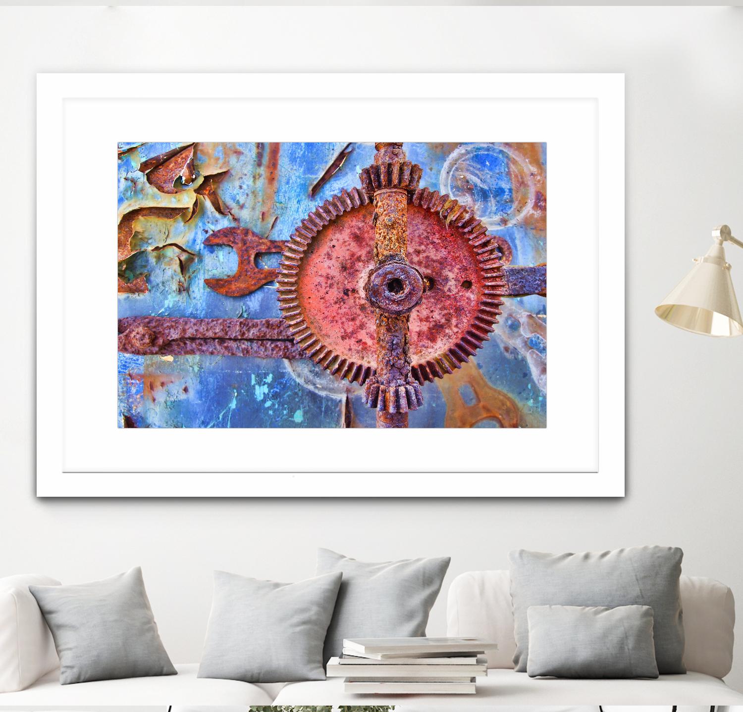 Rusty Gear by Jean-François Dupuis on GIANT ART - pink still life factory