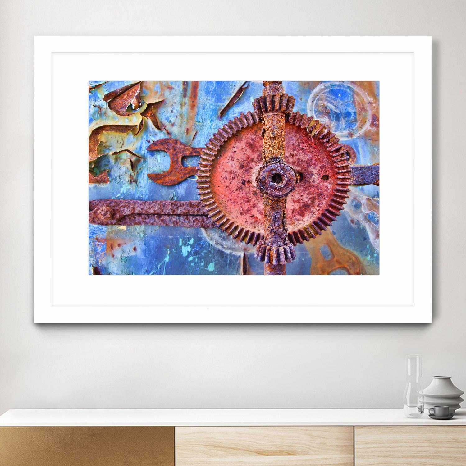 Rusty Gear by Jean-François Dupuis on GIANT ART - pink still life factory