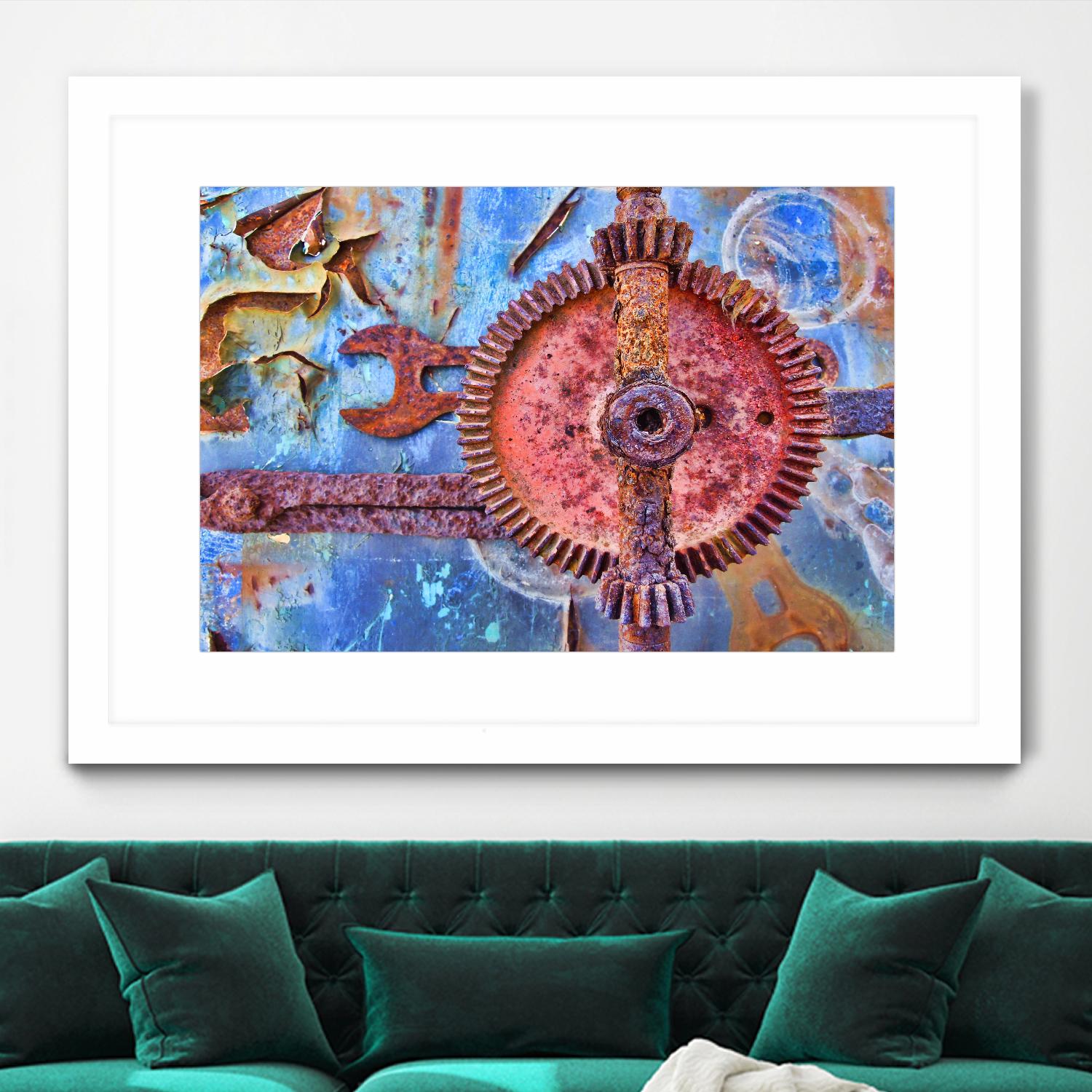 Rusty Gear by Jean-François Dupuis on GIANT ART - pink still life factory