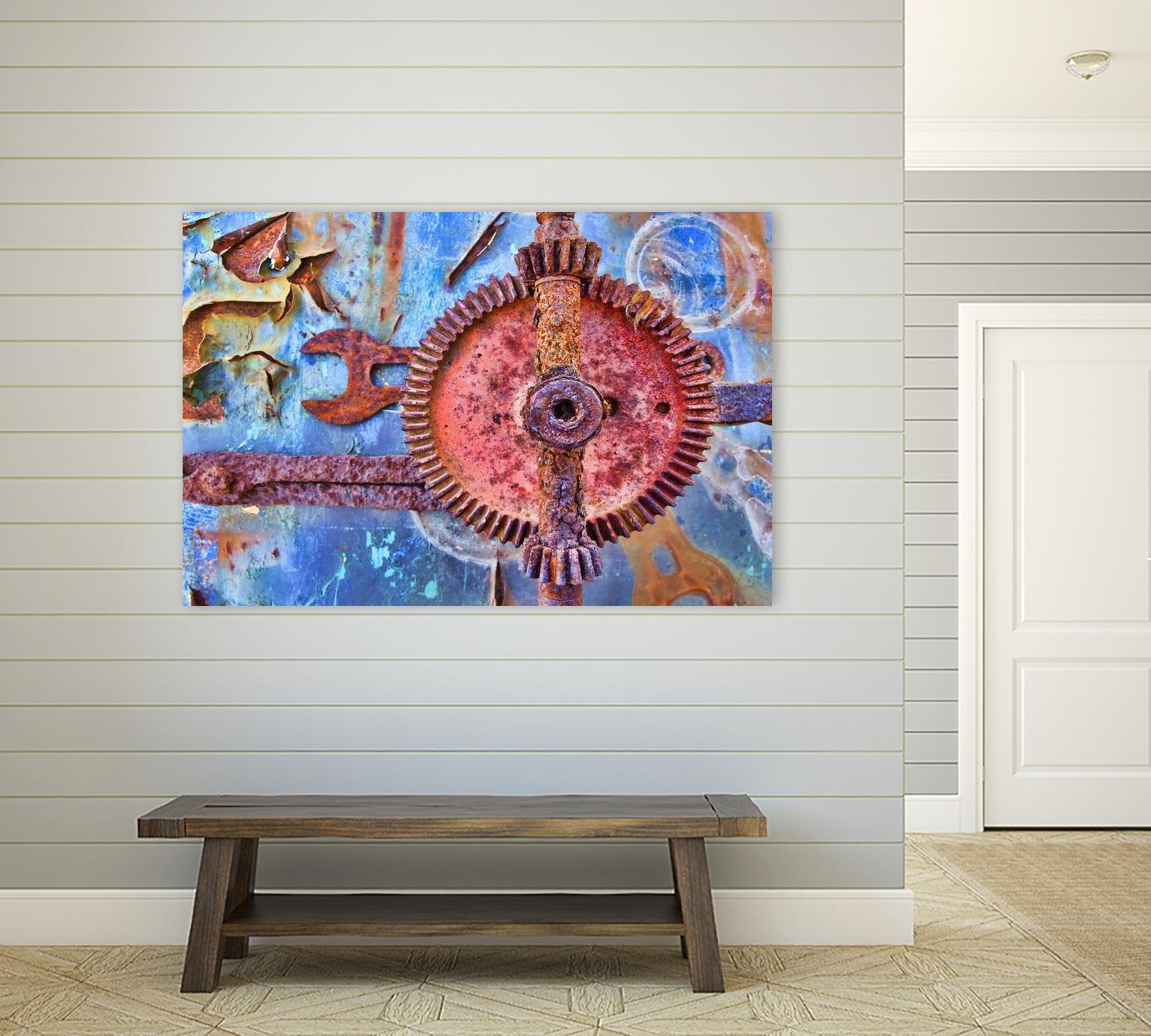 Rusty Gear by Jean-François Dupuis on GIANT ART - pink still life factory