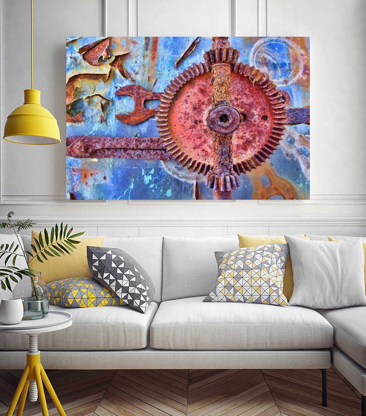 Rusty Gear by Jean-François Dupuis on GIANT ART - pink still life factory