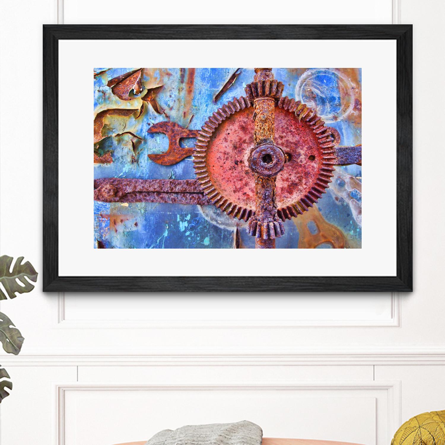 Rusty Gear by Jean-François Dupuis on GIANT ART - pink still life factory