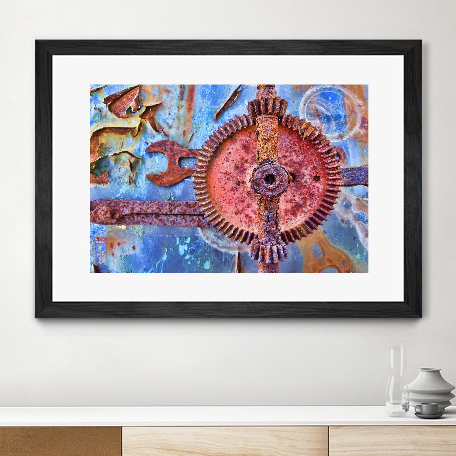 Rusty Gear by Jean-François Dupuis on GIANT ART - pink still life factory