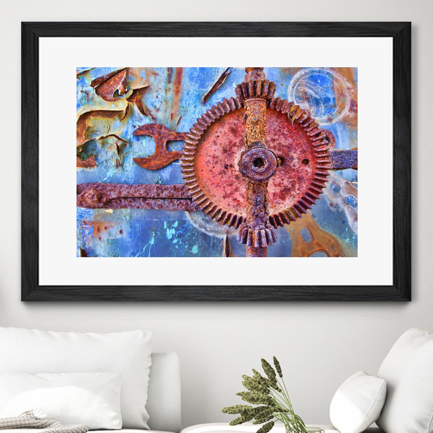 Rusty Gear by Jean-François Dupuis on GIANT ART - pink still life factory