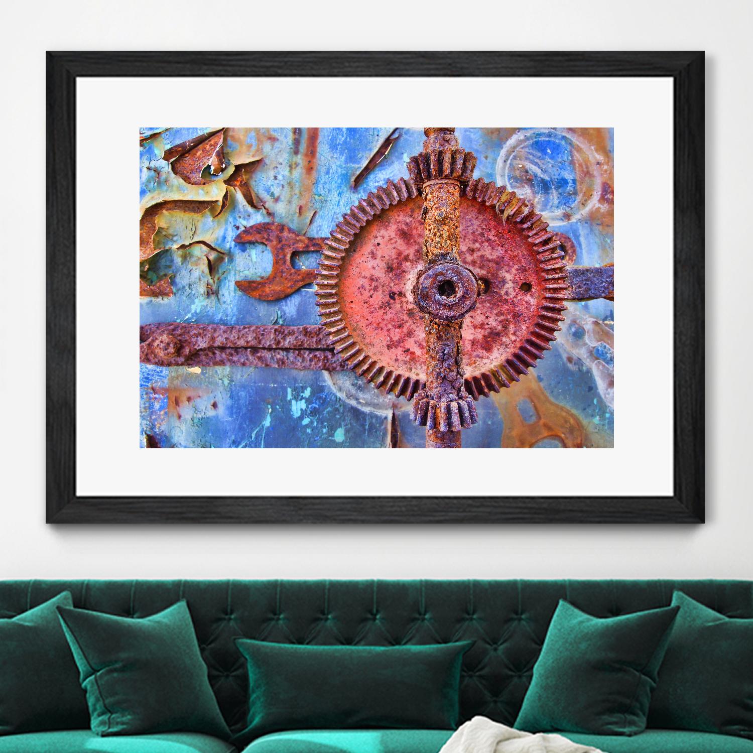 Rusty Gear by Jean-François Dupuis on GIANT ART - pink still life factory