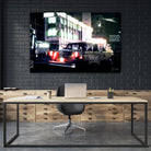 City Taxi I by Jean-François Dupuis on GIANT ART - red street scene