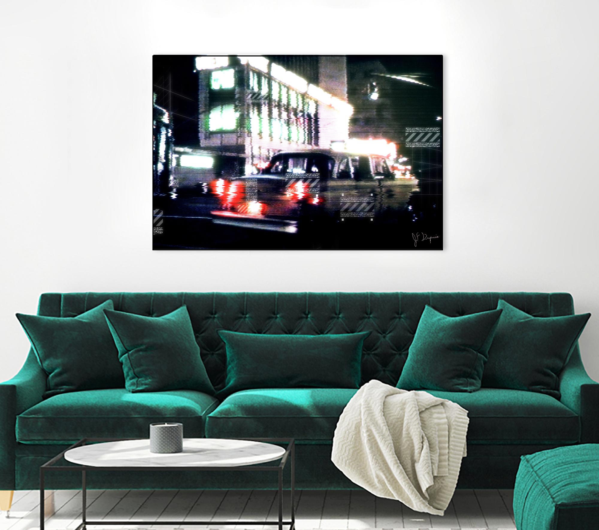 City Taxi I by Jean-François Dupuis on GIANT ART - red street scene