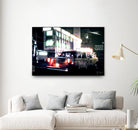 City Taxi I by Jean-François Dupuis on GIANT ART - red street scene