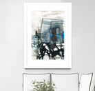 Chutes - T1 by Sylvie Cloutier on GIANT ART - blue abstract