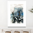 Chutes - T1 by Sylvie Cloutier on GIANT ART - blue abstract