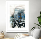 Chutes - T1 by Sylvie Cloutier on GIANT ART - blue abstract