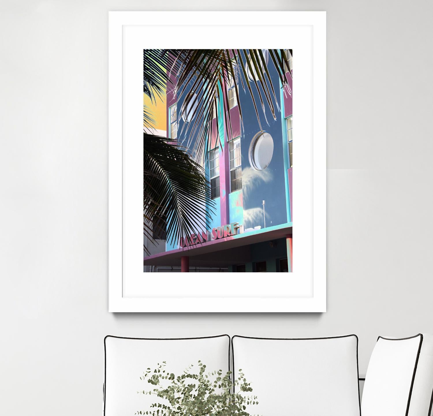 Ocean Surf by Rene Griffith on GIANT ART - pink costal miami