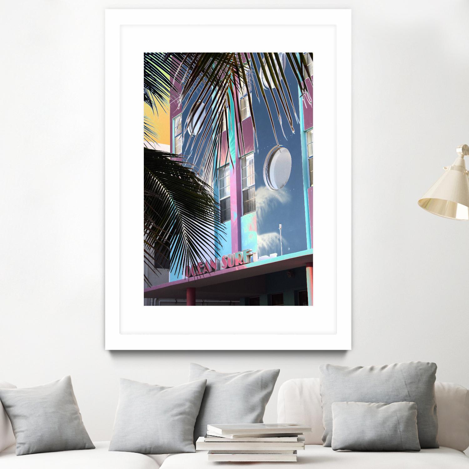 Ocean Surf by Rene Griffith on GIANT ART - pink costal miami