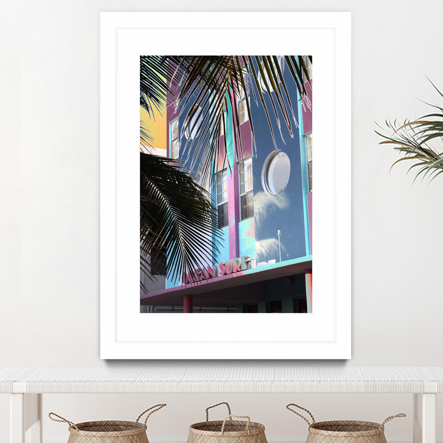 Ocean Surf by Rene Griffith on GIANT ART - pink costal miami