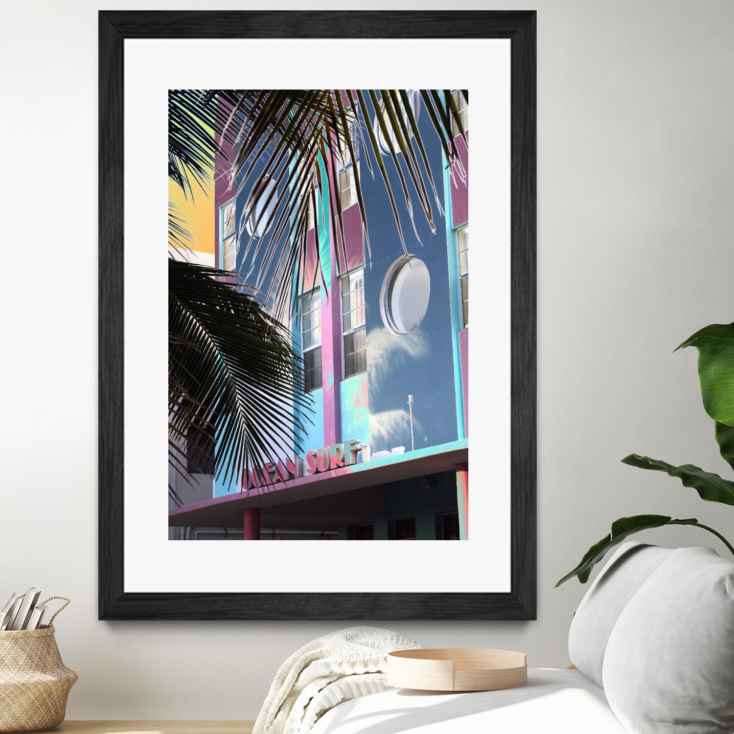 Ocean Surf by Rene Griffith on GIANT ART - pink costal miami