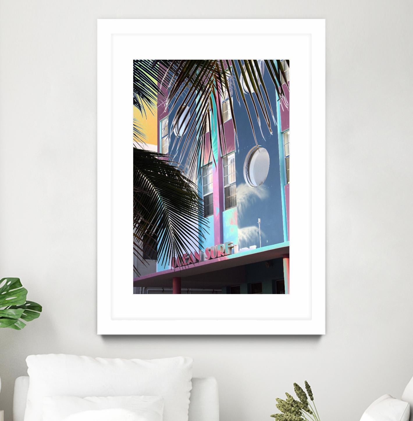 Ocean Surf by Rene Griffith on GIANT ART - pink costal miami