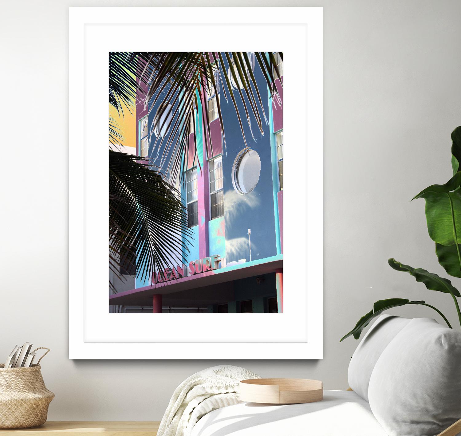 Ocean Surf by Rene Griffith on GIANT ART - pink costal miami