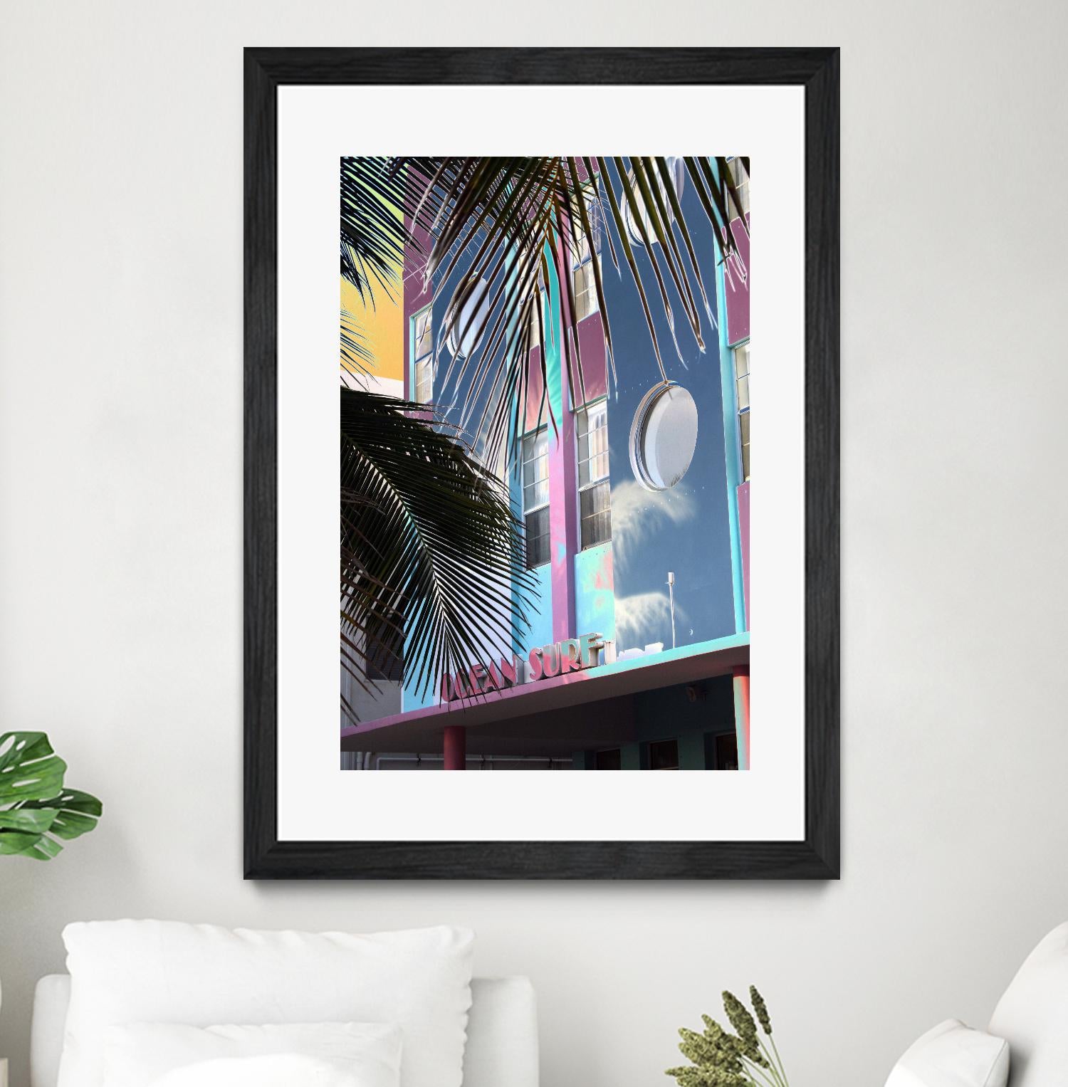 Ocean Surf by Rene Griffith on GIANT ART - pink costal miami