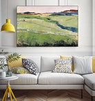 Colorful Landscape II by Jacques Clement on GIANT ART - blue landscape