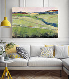 Colorful Landscape II by Jacques Clement on GIANT ART - pink landscape champs