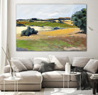 Colorful Landscape IV by Jacques Clement on GIANT ART - yellow landscape