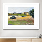 Colorful Landscape IV by Jacques Clement on GIANT ART - green landscape arbuste