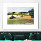 Colorful Landscape IV by Jacques Clement on GIANT ART - green landscape arbuste