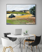 Colorful Landscape IV by Jacques Clement on GIANT ART - yellow landscape