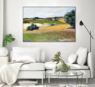 Colorful Landscape IV by Jacques Clement on GIANT ART - yellow landscape