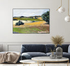 Colorful Landscape IV by Jacques Clement on GIANT ART - yellow landscape