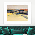 Colorful Landscape VI by Jacques Clement on GIANT ART - beige landscape pastel