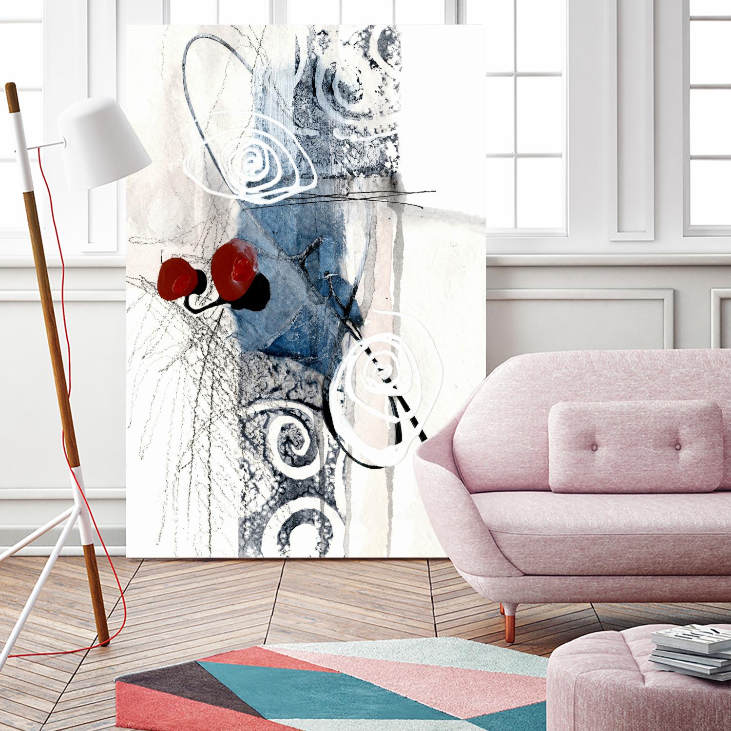 Jardinage by Sylvie Cloutier on GIANT ART - blue abstract