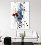 Jardinage by Sylvie Cloutier on GIANT ART - blue abstract