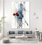 Jardinage by Sylvie Cloutier on GIANT ART - blue abstract