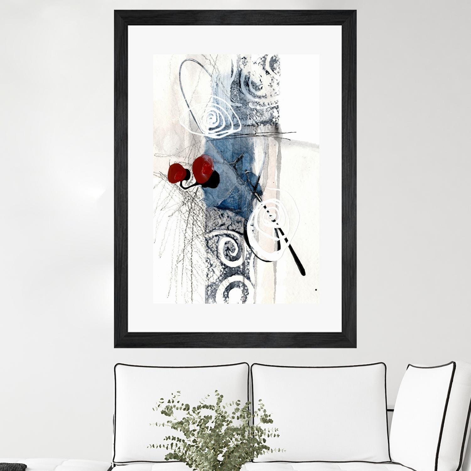 Jardinage by Sylvie Cloutier on GIANT ART - red abstract