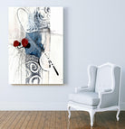 Jardinage by Sylvie Cloutier on GIANT ART - red abstract