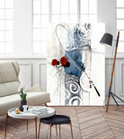 Jardinage by Sylvie Cloutier on GIANT ART - red abstract